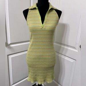Striped Sleeveless Knit Dress